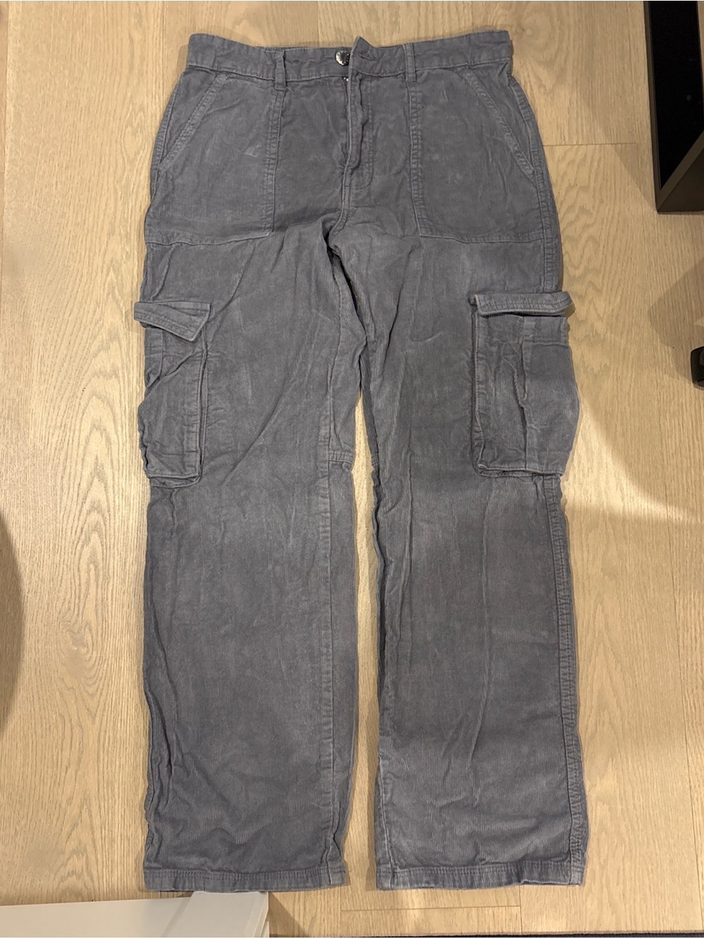 Pull&Bear Men's Charcoal Cargo Pants